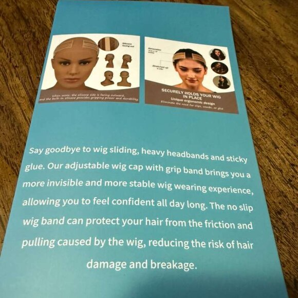 2 Wig Fixing Straps – Beige & Brown – Adjustable – No Glue Required - Picture 6 of 6